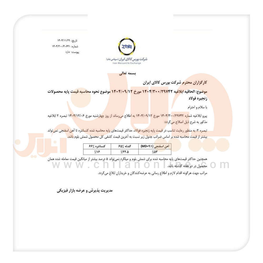 فرمول قیمتگذاری زنجیره فولاد بهروزرسانی شد/ ابلاغیه جدید چه تفاوتی با قبل دارد؟ 2 اصلی 8