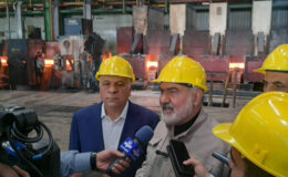 بازدید استاندار خوزستان از کارخانه مجتمع فولاد روهینا جنوب