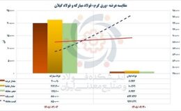 وقتی سیاستگذاری اشتباه، منطق کیفیت را شکست میدهد / عبور تاریخی قیمت ورق فولاد گیلان از فولاد مبارکه