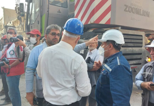 امکانات امدادی گروه فولاد خوزستان به محل حادثه متروپل گسیل می شود