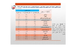 افزایش 0.3 درصدی مصرف ظاهری فولاد ایران در 8 ماهه سال جاری/ جزئیات کامل مصرف ظاهری فولاد میانی، محصولات فولادی و مصرف ظاهری فولاد میانی + جدول