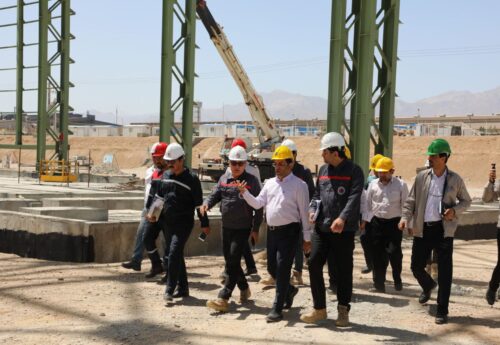 بازدید مدیرعامل شرکت فولاد آلیاژی ایران از پروژه توسعهای وایر