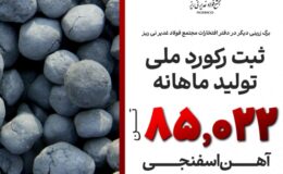 غدیر نی ریز، رکورددار تولید آهن اسفنجی با تکنولوژی ایرانی Pred در کشور شد