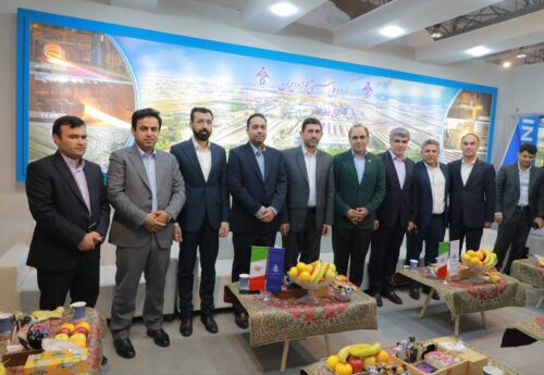 نمایشگاه بینالمللی سمپوزیوم فولاد ۱۴۰۴ کیش  / بازدید محمد امیر نماینده اهواز و عضو کمیسیون اصل ۹۰ مجلس شورای اسلامی از غرفه گروه ملی صنعتی فولاد ایران