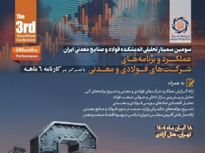 سمینار تحلیلی عملکرد و برنامه‌های شرکت‌های فولادی و معدنی برگزار می‌شود/ جزئیات و سخنرانان