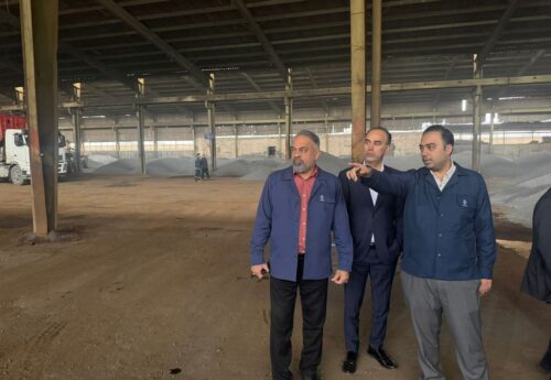 پایش مستمر تولید و نظارت بر روند ورود مواد اولیه توسط مدیرعامل گروه ملی صنعتی فولاد ایران