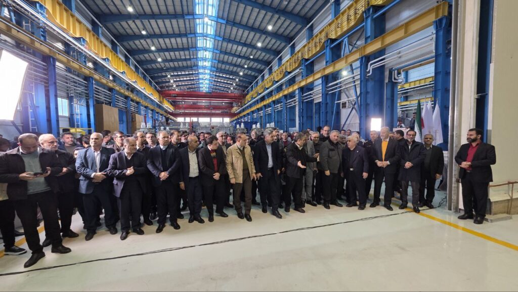 گزارش تصویری از آیین رونمایی کورههای EAF و LF و راکتور ساخت داخل گروه صنعتی آریا ترانسفو 9 ترانسفورماتور 8