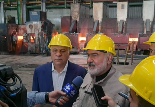 بازدید استاندار خوزستان از کارخانه مجتمع فولاد روهینا جنوب