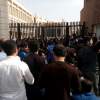 کارگران گروه ملی فولاد باز هم مقابل استانداری خوزستان تجمع کردند