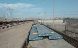 حمل ریلی فولاد از جنوب به شمال ایران