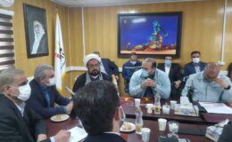 نشست دکتر سیدرضا فاطمی امین وزیر صنعت، معدن و تجارت با مسئولان شرکت فولاد خوزستان